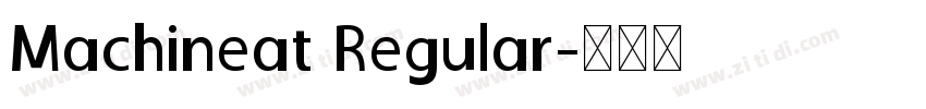 Machineat Regular字体转换